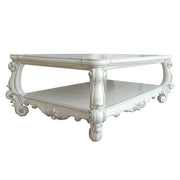 Acme Furniture Versailles Bone White Wood 3pc Coffee Table Set