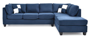 Glory Furniture Malone Mocha Sectional with Ottoman