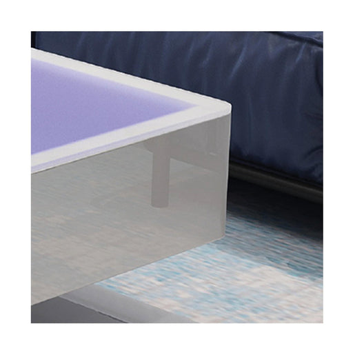 Galaxy Home Emma White LED Coffee Table