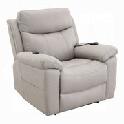 Acme Furniture Chriki Light Gray Power Recliner