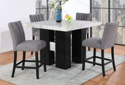 Global Furniture D04 White Grey 5pc Bar Set