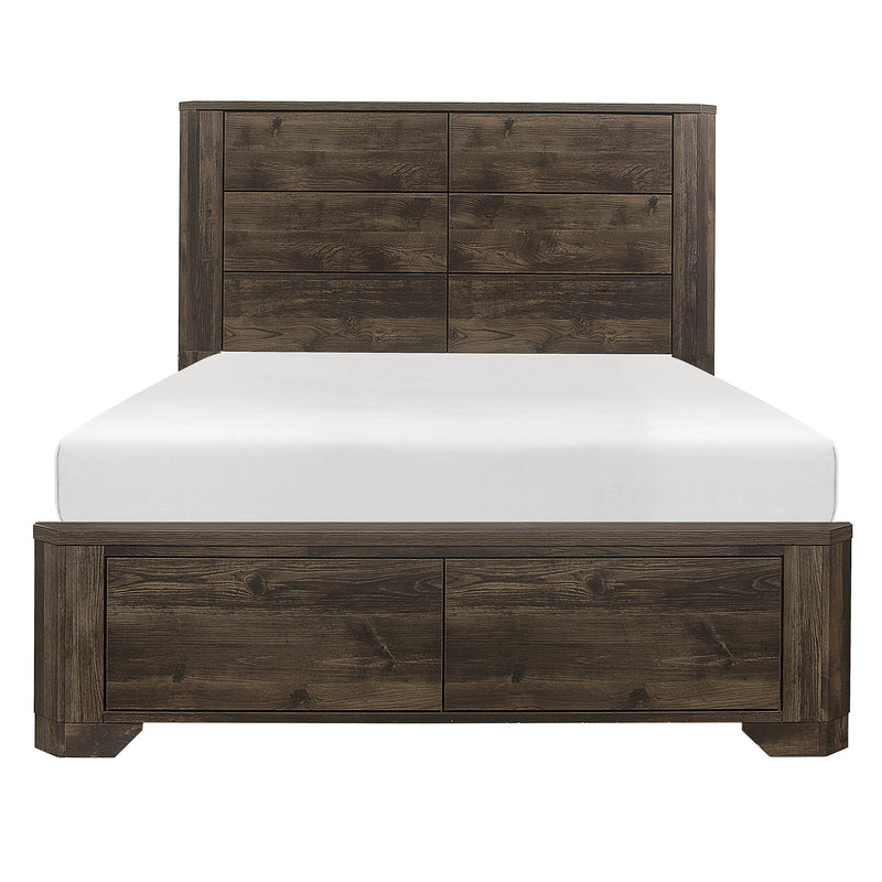 Home Elegance Jocelyn Brown Natural 2pc Bedroom Set With Queen Bed