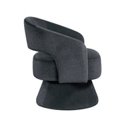 Home Elegance Lavon Dark Gray Swivel Chair