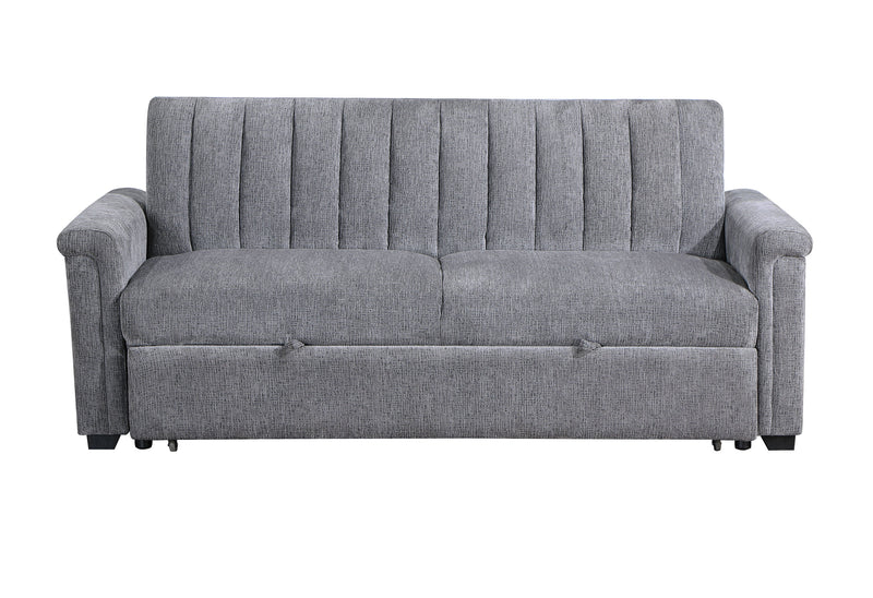 Global Furniture U0201 Dark Grey Pull Out Sofa Bed
