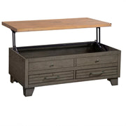 Steve Silver Bear Creek White Honey Smoke Lift Top Cocktail