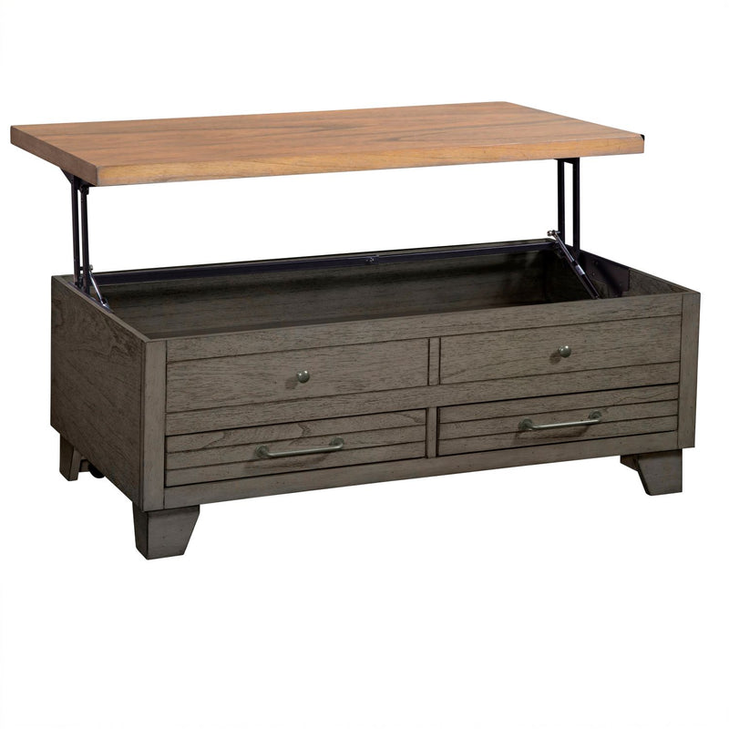 Steve Silver Bear Creek White Honey Smoke Lift Top Cocktail