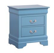 Glory Furniture Louis Phillipe Teal Nightstand