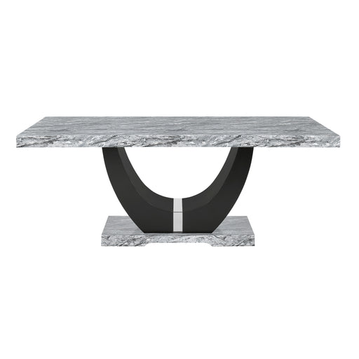 New Classic Furniture Lyra Gray Black Dining Table