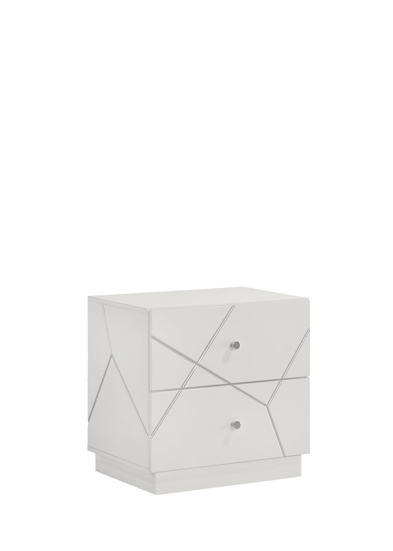 Galaxy Home Manhattan White Nightstand