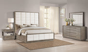 Coaster Furniture Durango Washed Oak Brown 4pc Bedroom Set with Cal King Bed