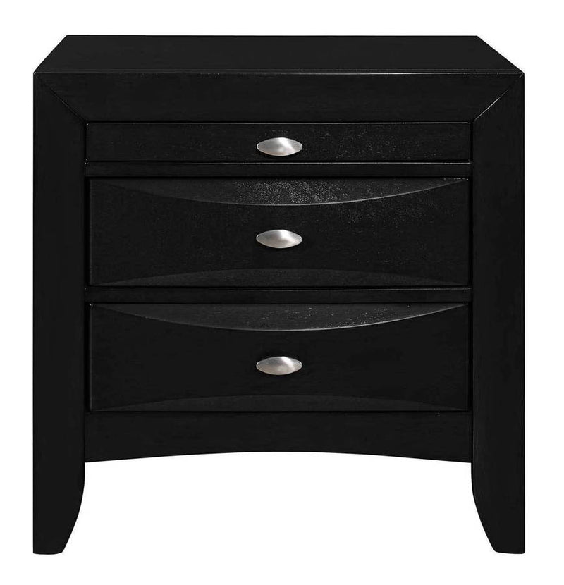 Global Furniture Linda Black Night Stand