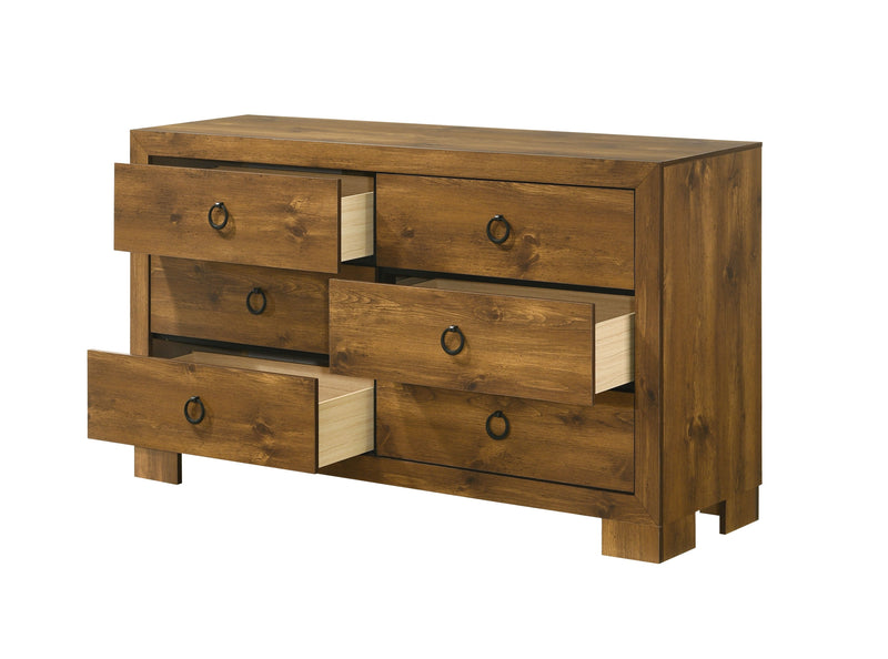 Acme Furniture Hunter Oak Dresser and Mirror