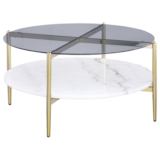 Coaster Furniture Jonelle Smoke Grey Coffee Table
