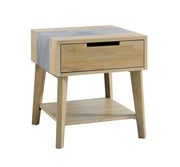 Steve Silver Calgary Natural Sintered Stone Side Table