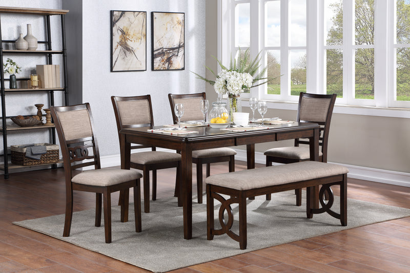 New Classic Furniture Gia Gray 46 Inch Dining Bench