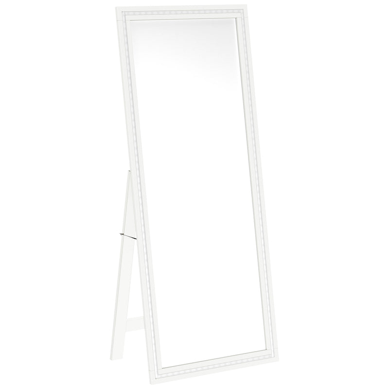 Coaster Furniture Windrose White LED Standing Mirror