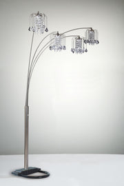 Crown Mark Rain Pewter 84 Inch Height Drop Arc Lamp