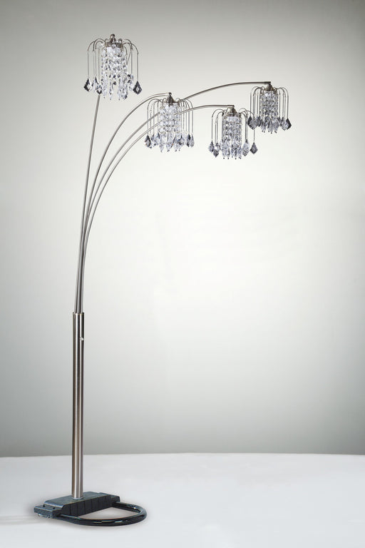Crown Mark Rain Pewter 84 Inch Height Drop Arc Lamp