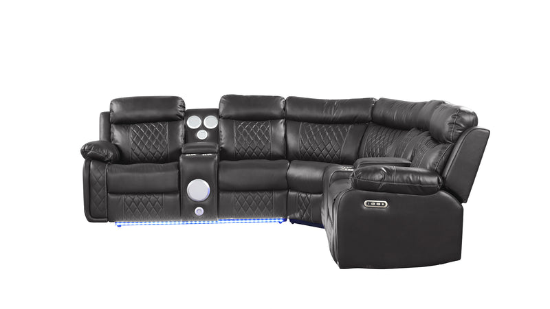 Galaxy Home Lacrosse Gray Reclining Sectional