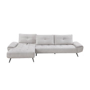 Home Elegance Dominic Orange 2pc Sectional with Left Chaise