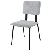 2 Coaster Furniture Calla Grey Fabric Dining Side Chairs