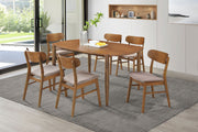 Coaster Furniture Dortch Brown 7pc Dining Room Set