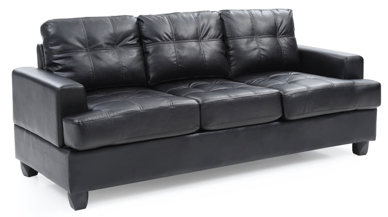 Glory Furniture Sandridge Black PU Sofa