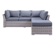 Acme Furniture Laurance Gray Patio Sectional with Cocktail Table
