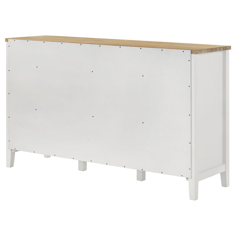 Coaster Furniture Hollis Brown White 2 Door Dining Sideboard