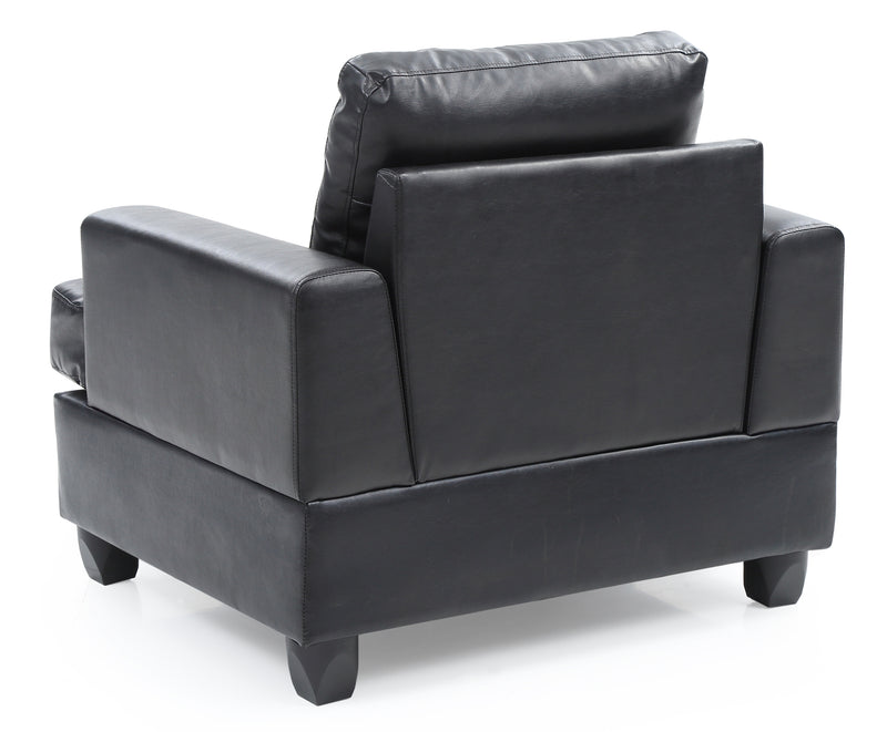 Glory Furniture Sandridge Black PU Chair
