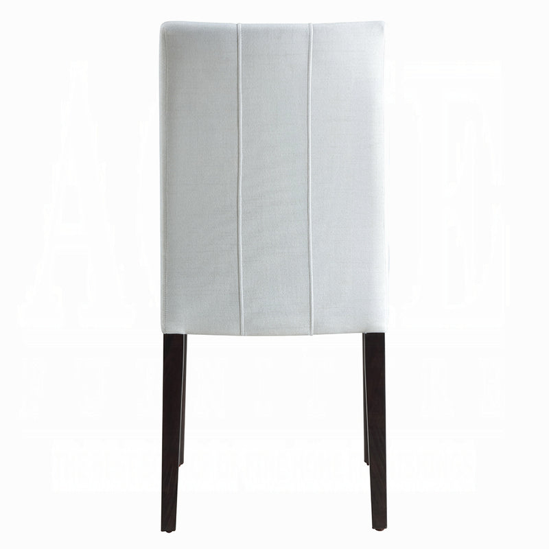 2 Acme Furniture Carena White Walnut Side Chairs