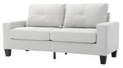 Glory Furniture Newbury White Faux Leather Modular Sofa