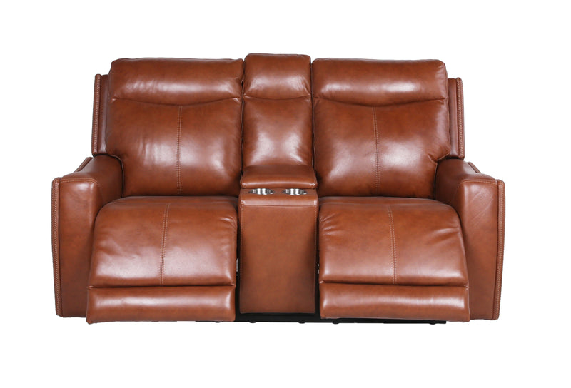 Steve Silver Natalia Coach Recliner Console Loveseat