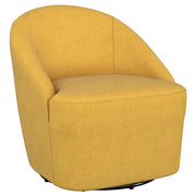 Coaster Furniture Leon Mustard Yellow Accent Swivel Chair