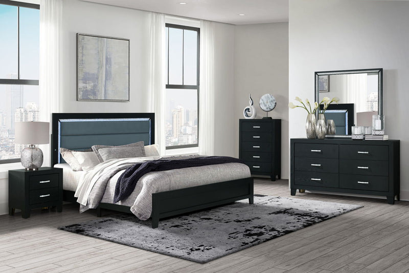 Global Furniture Reid Black Dresser