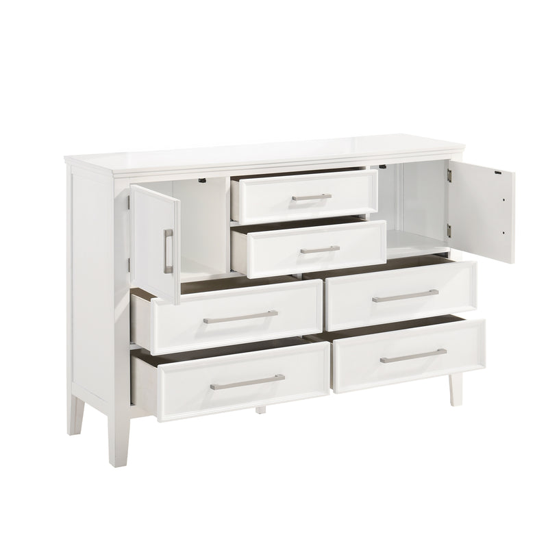 New Classic Furniture Andover White Dresser