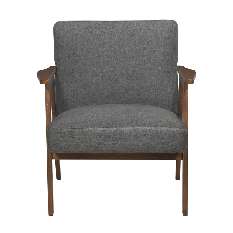 Home Elegance Omara Dark Gray Accent Chair