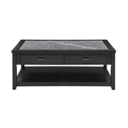 Steve Silver Garvine Black Gray Coffee Table
