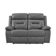 Home Elegance Laconia Dark Gray Power 2pc Living Room Set