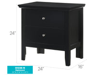 Glory Furniture Primo Black Nightstand