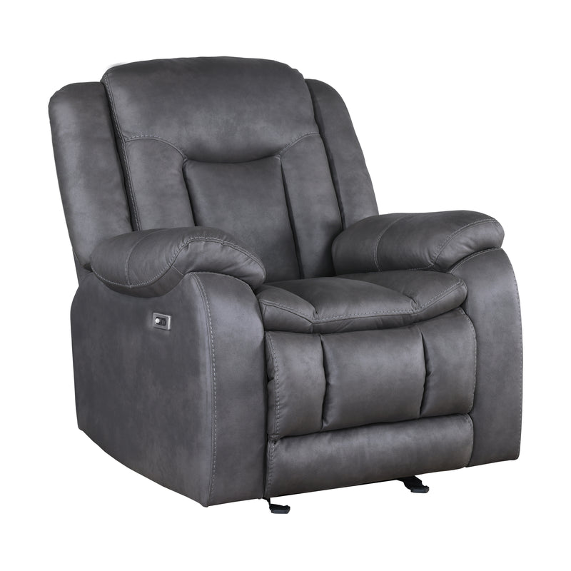 New Classic Furniture Morello Gray Glider Recliner