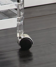 Steve Silver Aerin Silver Chrome Server Cart