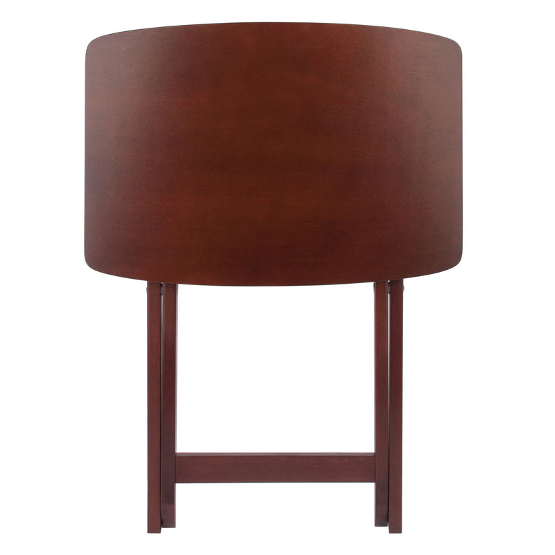 Winsome Darlene Walnut 2pc Snack Table Set