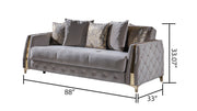 Galaxy Home Lust Taupe Sleeper Sofa