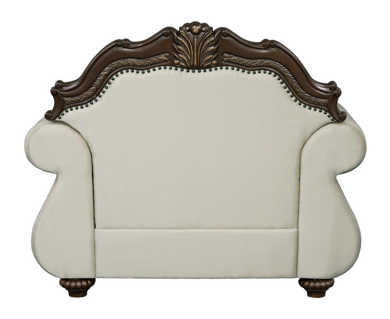 Acme Furniture Pierce Beige Chair with Pillow