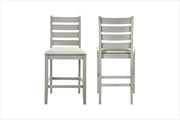 2 New Classic Furniture Pascal Driftwood Ladderback Counter Chairs
