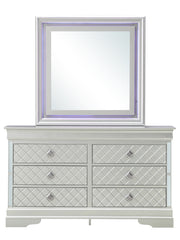 Glory Furniture Verona Silver Champagne Dresser And Mirror