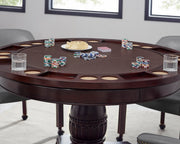 Steve Silver Tournament Cherry Brown 5pc Dining Game Table Set