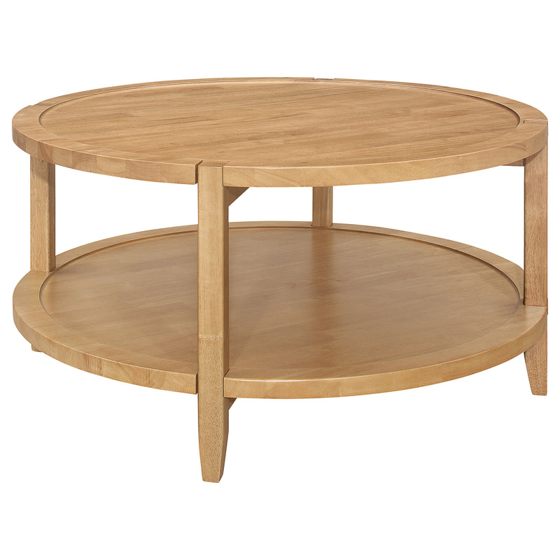 Coaster Furniture Camillo Maple Brown Coffee Table