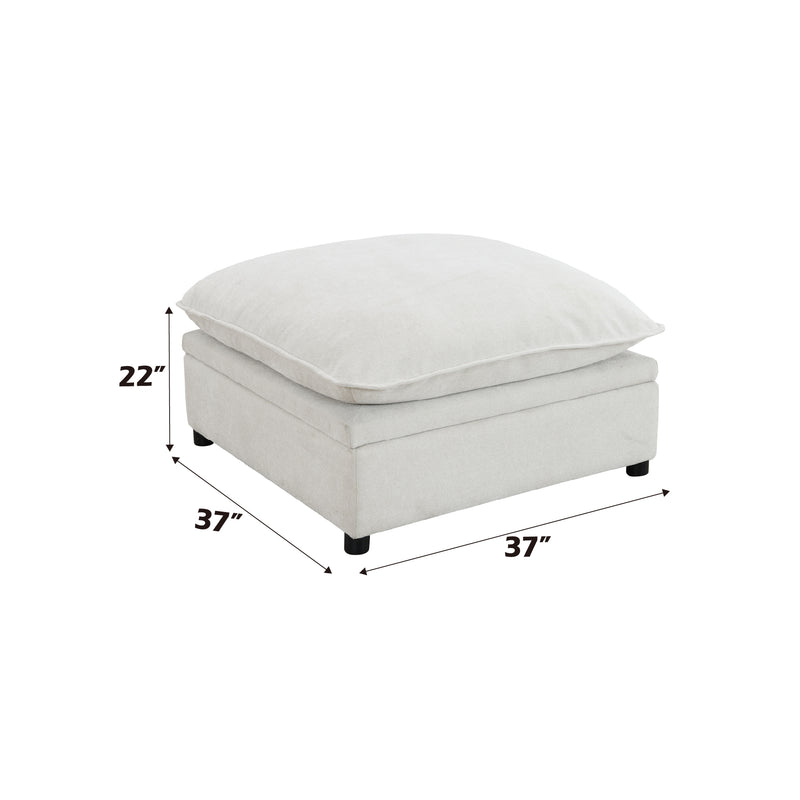 Acme Furniture Marisa Beige Modular Storage Ottoman